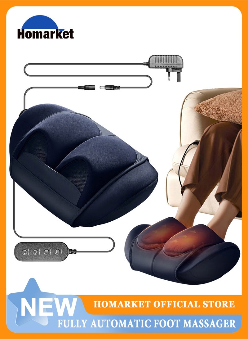 HomarKet Foot Massager with Heat & Foot Roller, Shiatsu Calf Leg Massager for Circulation and Neuropathy Pain Relief 3-Speed Regulation And 5 Major Modes Electric Foot Massagerfor Feet Care Home Office Gadgets Relaxing Massage Tools Gifts for Women Men Mom Dad - Image 1